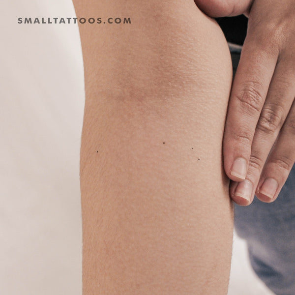 Minimalist Aries Constellation Temporary Tattoo (Set of 3)