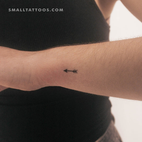 Tiny Arrow Temporary Tattoo (Set of 3)