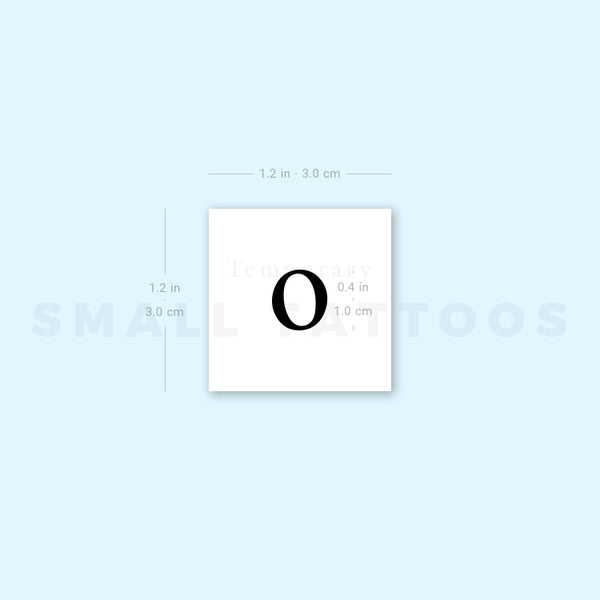 Omicron ο Temporary Tattoo (Set of 3)